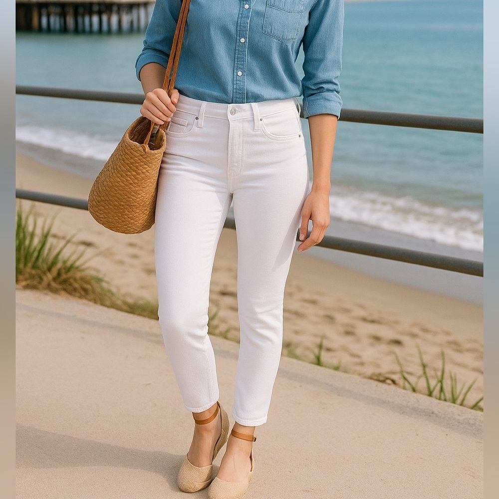 Levi’s 721 High Rise Skinny Jeans – White – Size 32